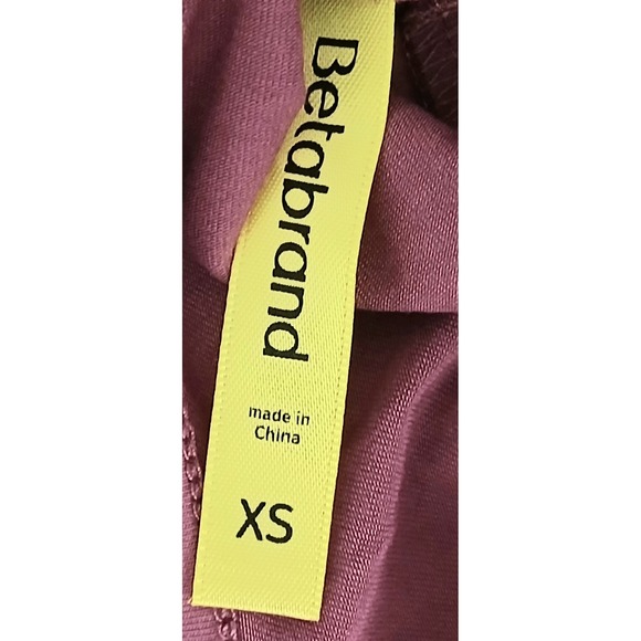 Betabrand Top Women's Size XS Mauve Flow Reversible Short Sleeve Pullover NEW - Picture 5 of 9
